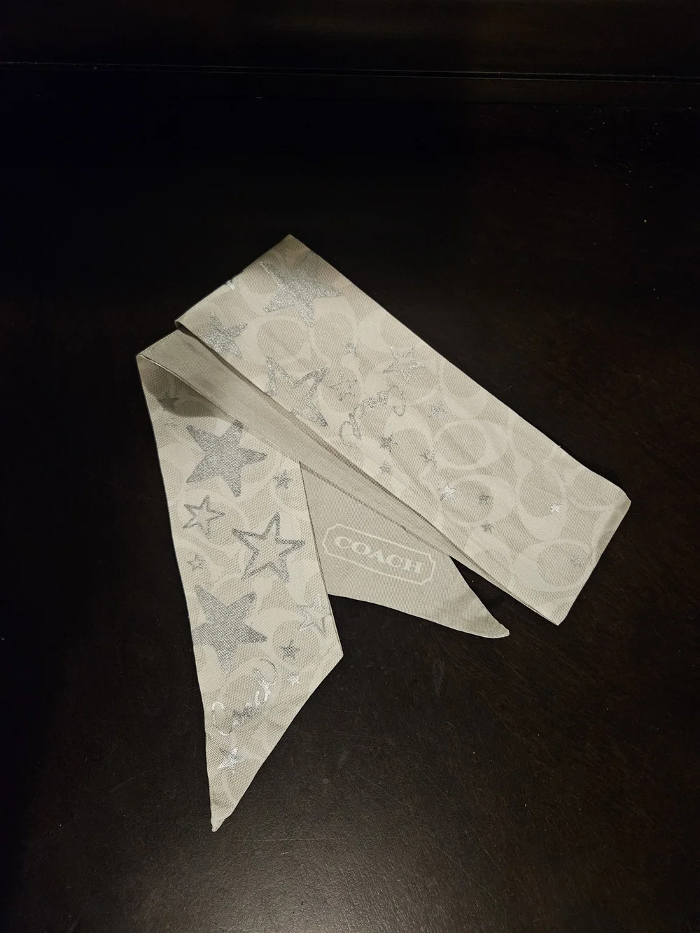 Coach Silk Headband Scarf